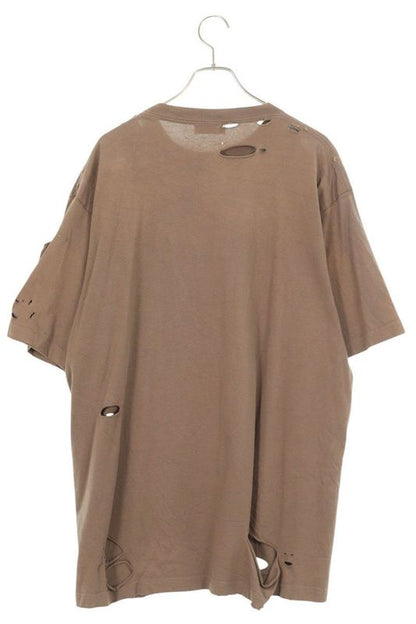 Balenciaga 651795 Tkvb8 Destroyed Logo Print T-shirt Men's XXS