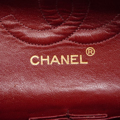 Chanel Shoulder Bag Matelasse Lambskin Black Gold Hardware Women