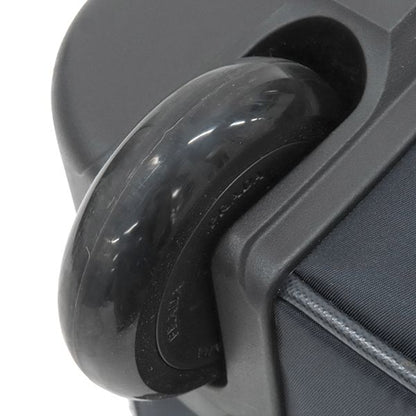 Prada Carry Bag Triangle Logo Carry Case Nylon Leather Navy Silver Hardware