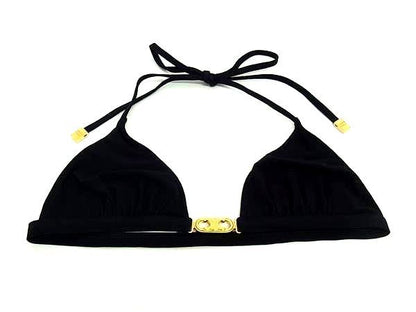 Celine Triomphe 76% Nylon X 24% Polyurethane Bikini Top Swimsuit Size 34