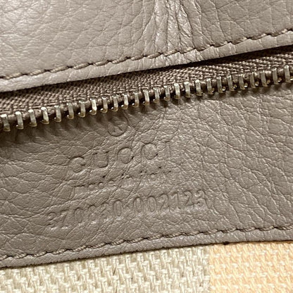 Gucci Handbag Bamboo Daily 370830 Gray Leather
