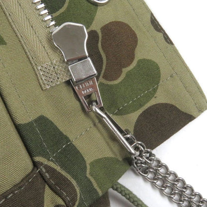 Celine 22SS 2w565060o 100% Cotton Camouflage Hooded Military Vest Khaki 50 Made