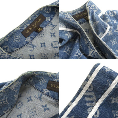 Louis Vuitton X Supreme LV Jacquard Denim Baseball Jersey Denim Baseball Jersey