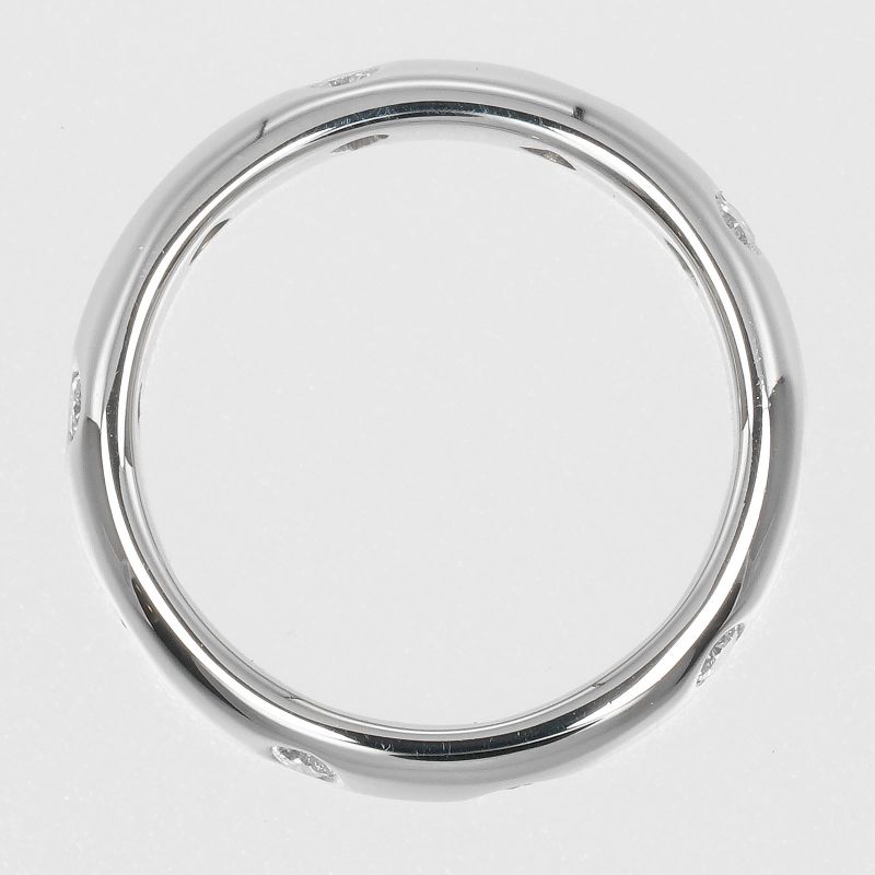 Tiffany & Co Dots Pt950platinum × Diamond 7.5 Ladies 6.7g Ring