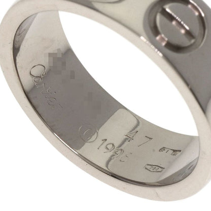 Cartier Love Ring #47 Ring - 18K White Gold Ladies