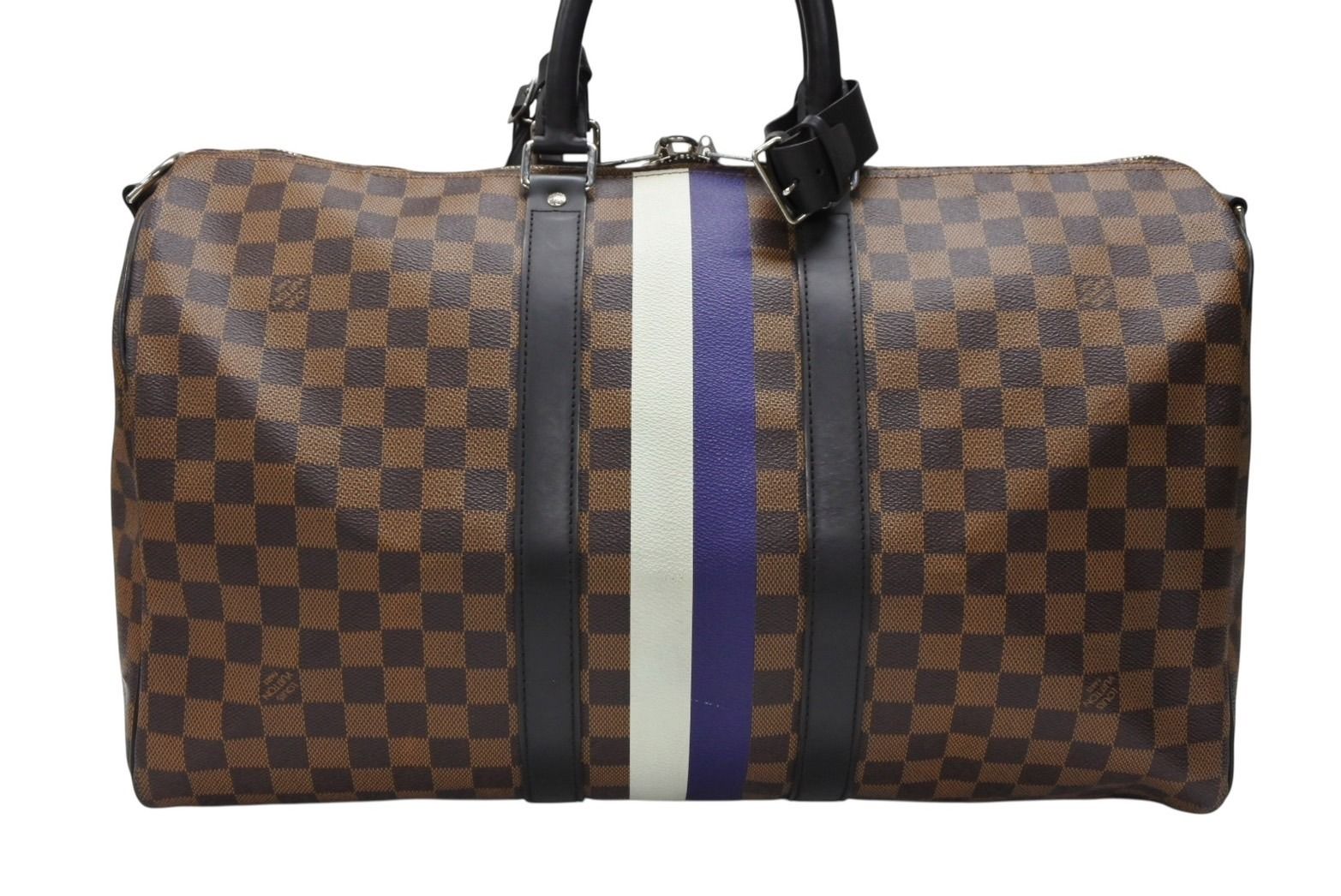 Louis Vuitton Boston Bag Keepall Bandouliere 45 Chapman Brazza Damier Canvas — view 3