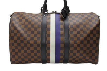 Louis Vuitton Boston Bag Keepall Bandouliere 45 Chapman Brazza Damier Canvas — view 3