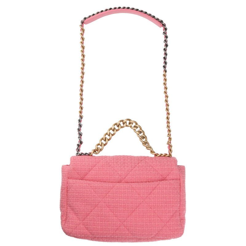 Chanel19 Large Tweed Shoulder Bag Women