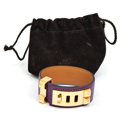 Hermes Collier De Chien 24 Bracelet Anemone Gold Hardware T2 Eva Color