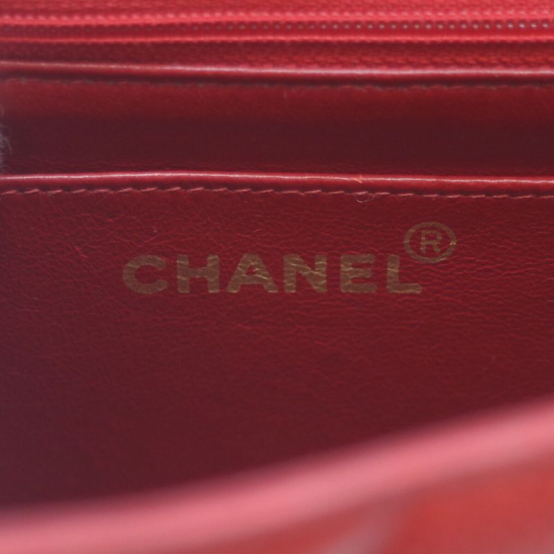 Chanel 2nd Unit Caviar Skin Red Diana 25 Chain Shoulder Bag Shoulder Bag Red