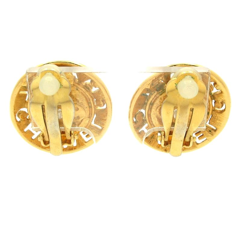 Chanel Earrings - Gold And Ivory