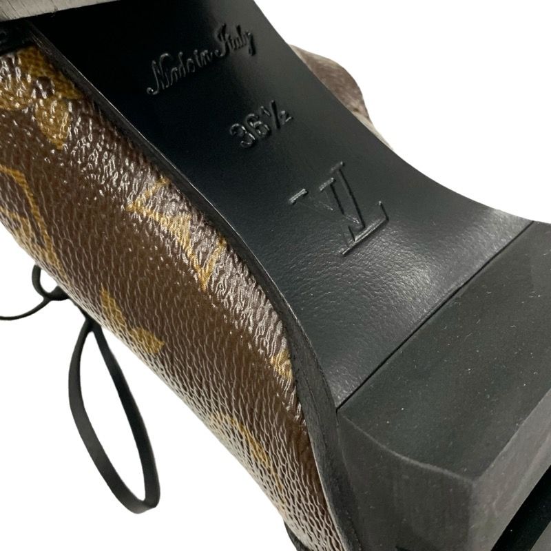 Louis Vuitton Star Trail Line Monogram Boots Short Boots Shoes Leather Brown