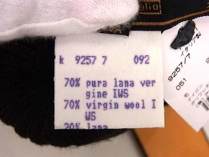 Fendi Zucca Pattern 90% Wool Gloves Gloves Size 42 Women's Brown