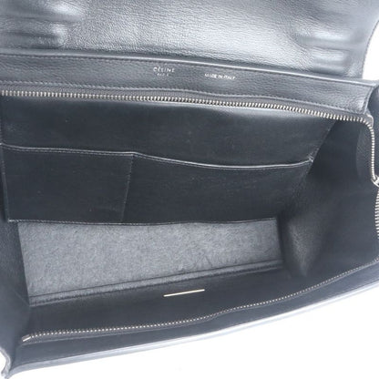 Celine Trapeze Small Leather 2WAY Shoulder Bag Shoulder Tote Hand Black Women's