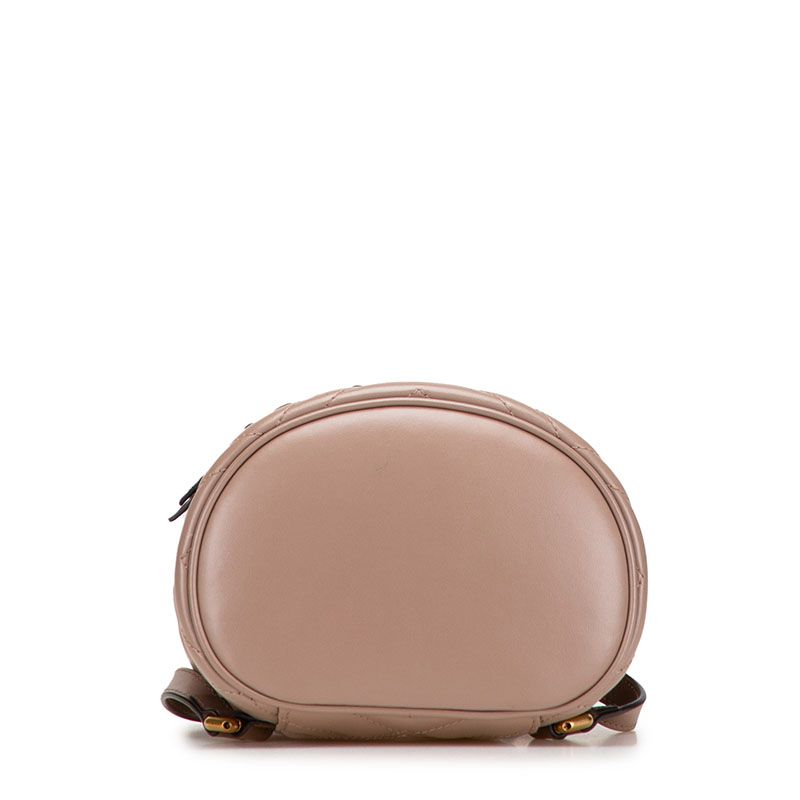 Gucci GG Marmont Quilted Backpack 598594 Beige Leather Women Gucci