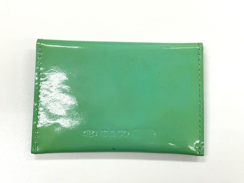 Tiffany & Co Patent Leather Card Case Business Card Holder Card Holder Tiffany