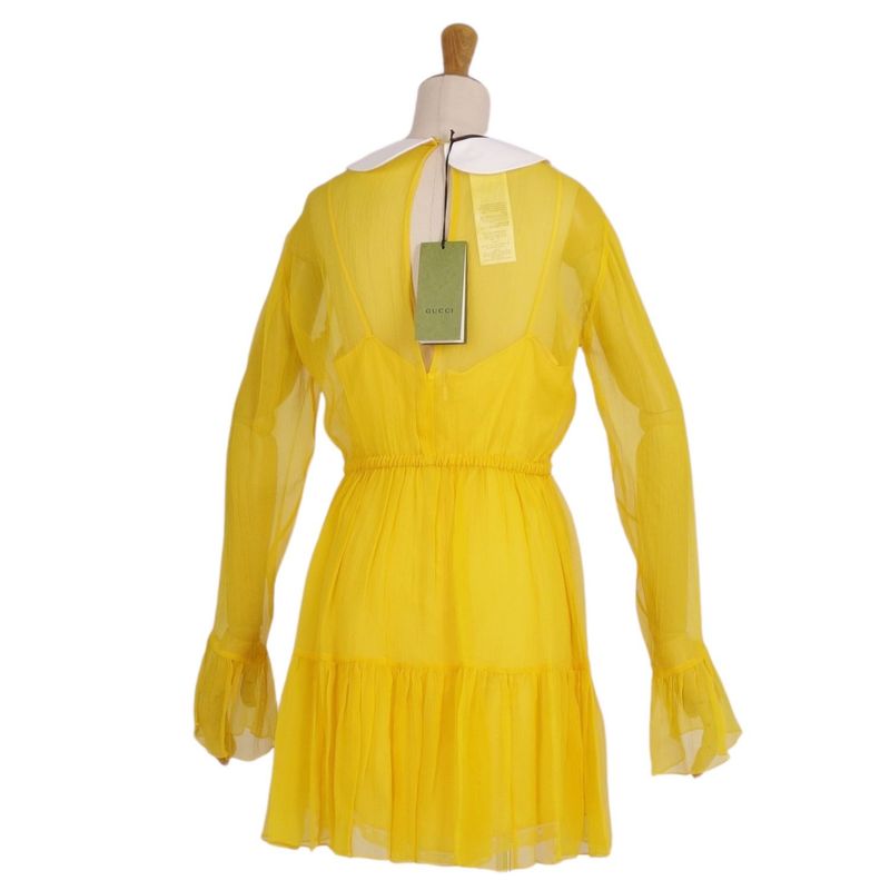 Gucci Dress 728125 Chiffon Silk Top