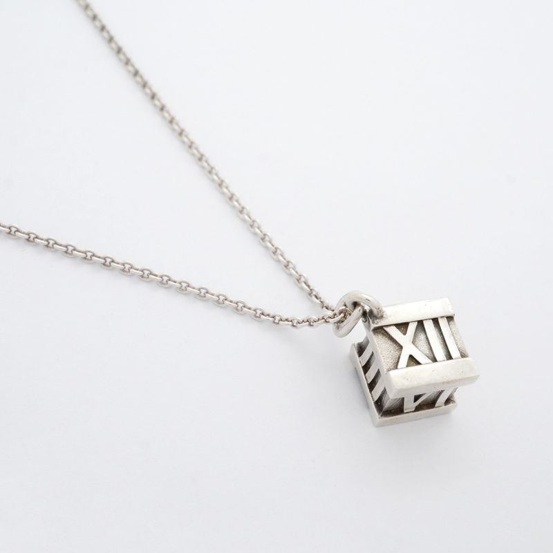 Tiffany & Co Necklace Atlas Cube In 925 Silver For Women
