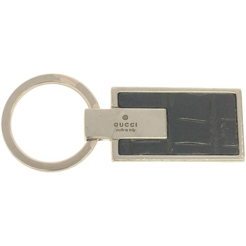 Gucci Key Holder Silver and Black