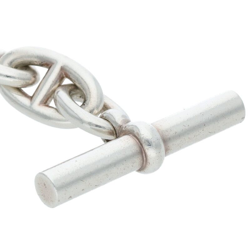 Hermes Chaine D'ancre TGM Chaine D'ancre TGM Silver Bracelet Men's 12link