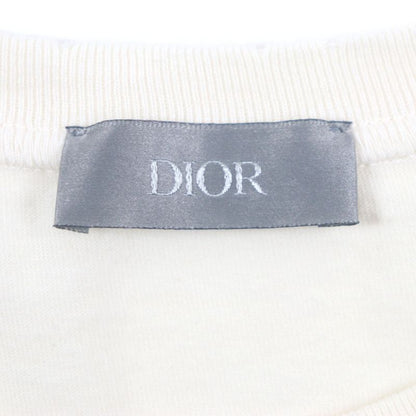  DIOR Homme 24SS 483j635a0817 Bobby Cotton Nylon Logo Damaged Relaxed Fit Crew