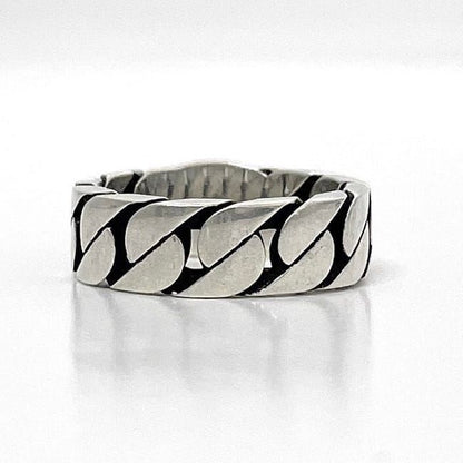 Gucci Ring Silver Purple Interlocking