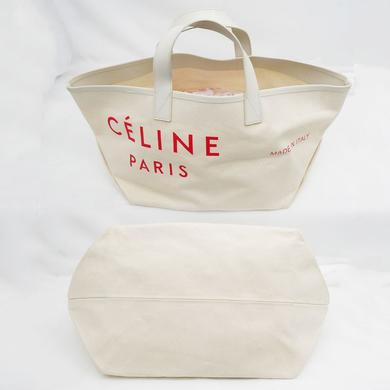 Celine Made Into Bag Small Hand White X Red 186082b3d.27n12 Women's