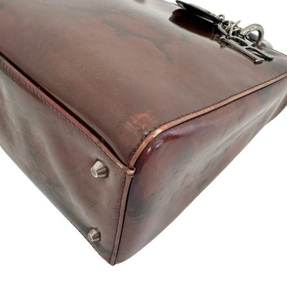 Christian Dior Lady Dior Ma-0958 Patent Leather Women's Handbag
