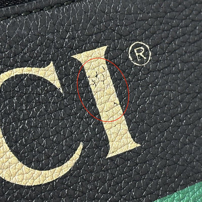 Gucci Bag Men's Brand Sherry Body Bag Waist Bag Leather Black Succotch