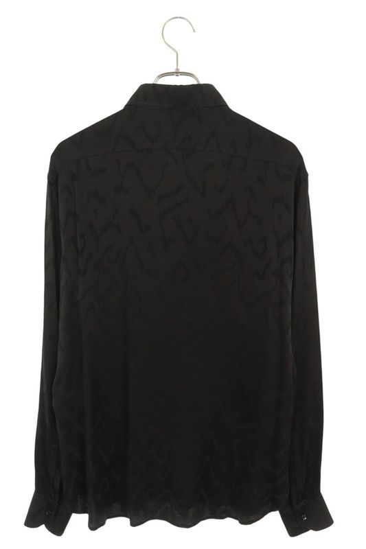 Saint Laurent Paris 646850 Y2g27 Eve Color Classic Silk Long Sleeve Shirt Men's