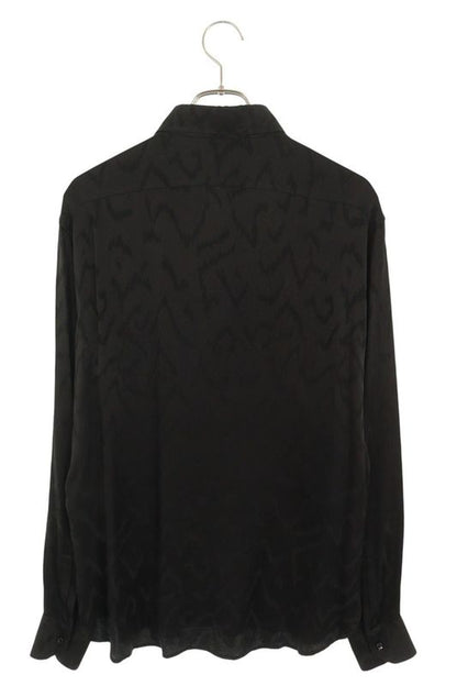 Saint Laurent Paris 646850 Y2g27 Eve Color Classic Silk Long Sleeve Shirt Men's