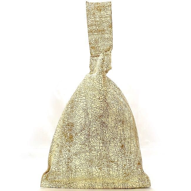 Bottega Veneta Twist Clutch Bag Beige White 607964