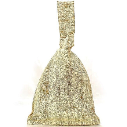 Bottega Veneta Twist Clutch Bag Beige White 607964