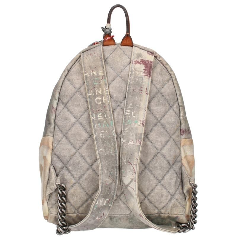 Chanel A92352 2014 Collection Graffiti Painted Backpack For Men
