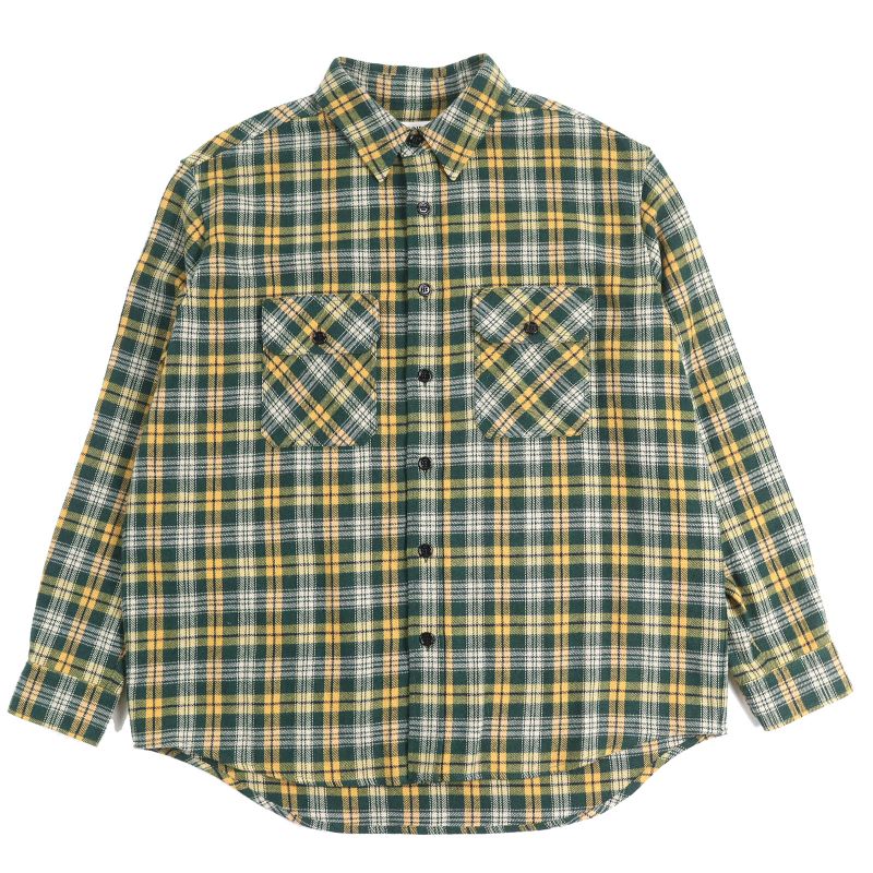 Celine 22AW 2c574954r Loose Lumber Jack Cotton Wool Checked Long Sleeve Shirt