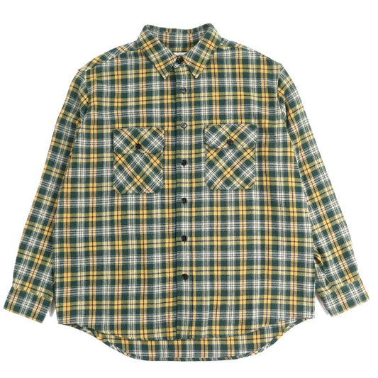 Celine 22AW 2c574954r Loose Lumber Jack Cotton Wool Checked Long Sleeve Shirt