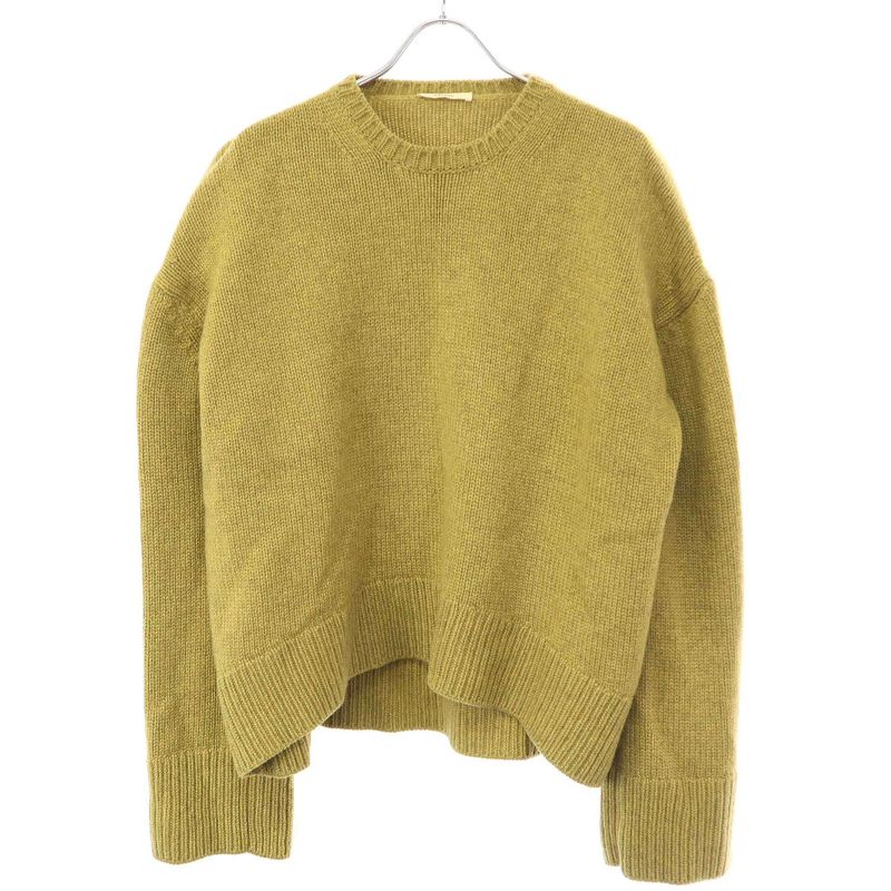 Celine by Phoebe Philo Cashmere Chunky Knit Sweater 2 3bj4 6394 Mustard XS