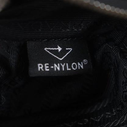 Prada 2vh133 Re-nylon Nylon Saffiano Leather Triangle Logo Triangle Plate