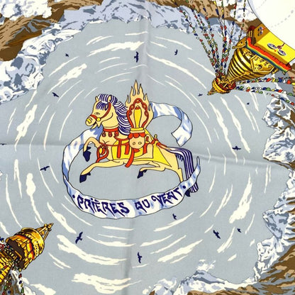 Hermes Carre 90 Prieres AU VENT Prayer In The Wind Scarf