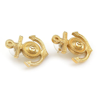 Chanel Earrings Coco Mark Anchor