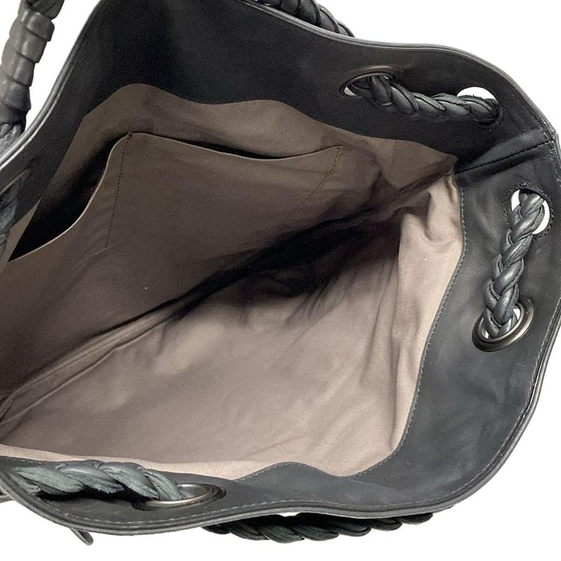 Bottega Veneta Julie Tote Bag Black Leather