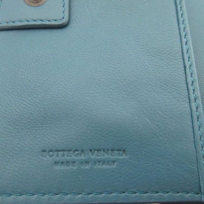 Bottega Veneta Flower Leather Blue Bifold Wallet 0857 Bottega Veneta