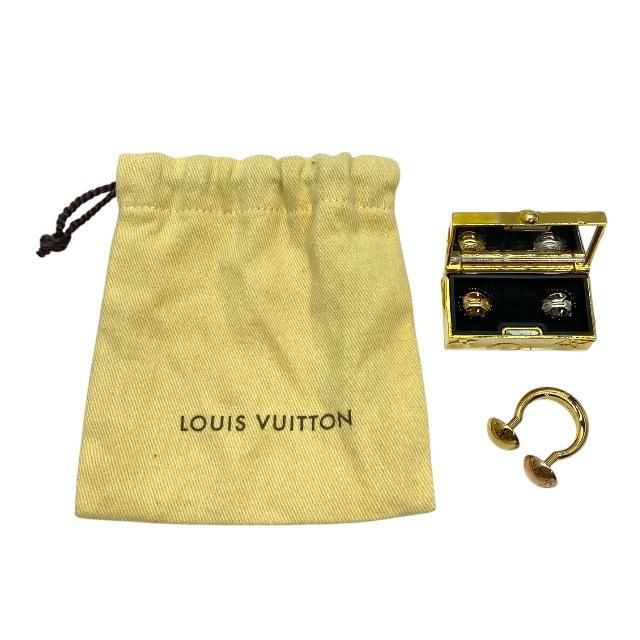 Louis Vuitton M64899 Burg Studded Ring Studded Ring Gold GP [size 12]