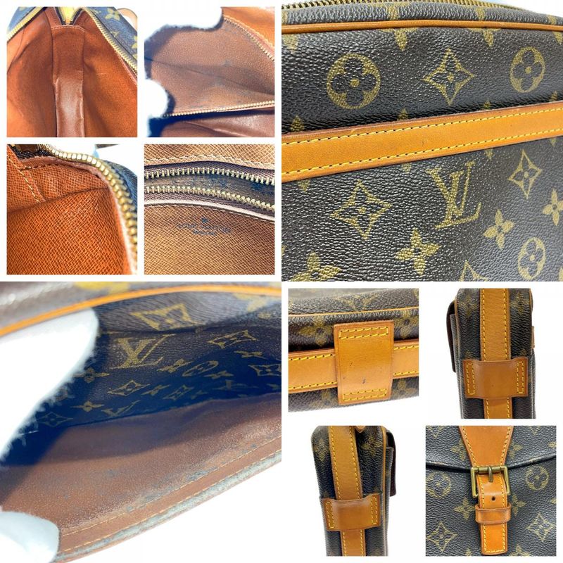 Louis Vuitton M51225 Monogram PVC Genefeuille Shoulder Bag Brown 370413