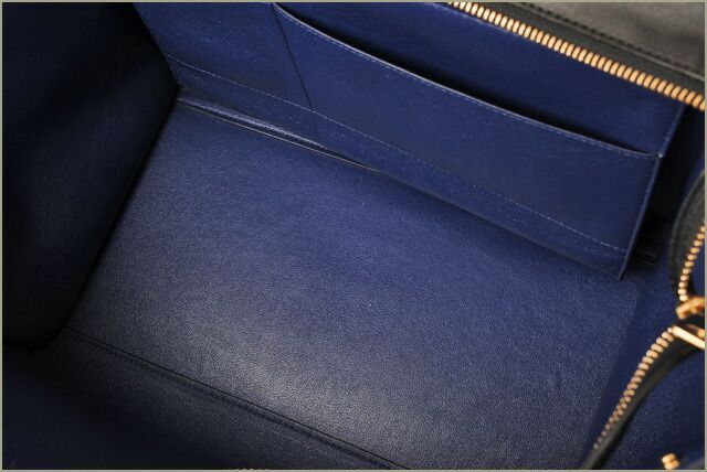 Celine Handbag Shoulder Bag Celine Trapeze 169543 Sand Beige Blue Black 2-way