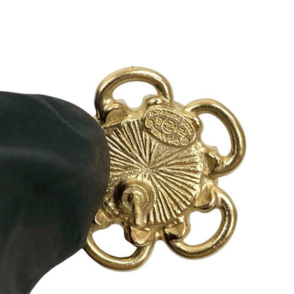 Chanel Coco Mark Flower Motif Earrings Accessories Small 24FB