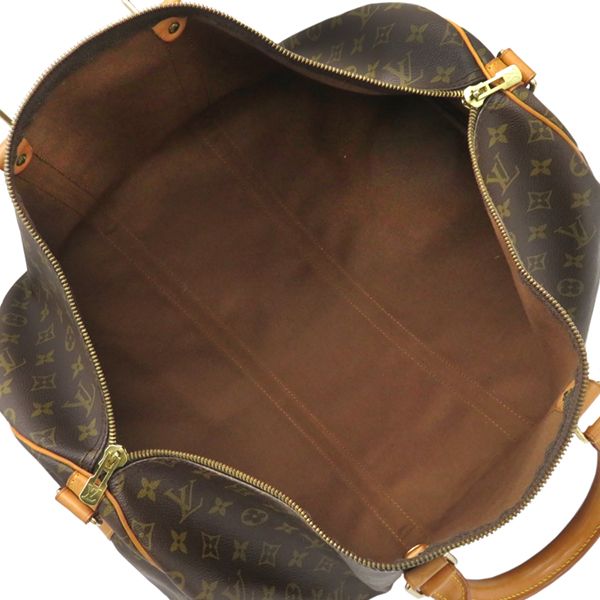 Louis Vuitton Boston Bag Keepall Bandouliere 55 Monogram Canvas Monogram Gold