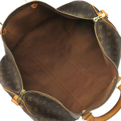 Louis Vuitton Boston Bag Keepall Bandouliere 55 Monogram Canvas Monogram Gold