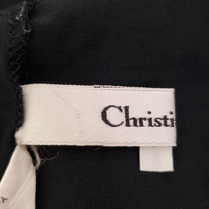 Dior/christian Dior Sleeveless Cut & Sewn Size 9 M Women - Black Crew Neck/embro