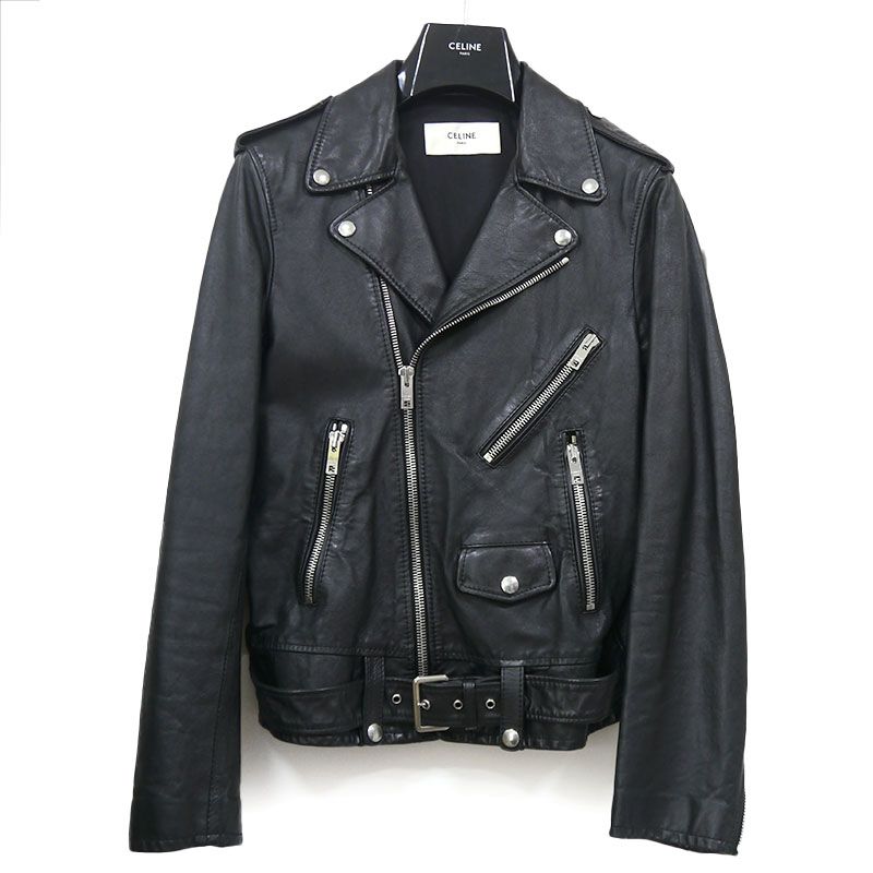 Celine Classic Biker Leather Riders Jacket 2e058297d 46